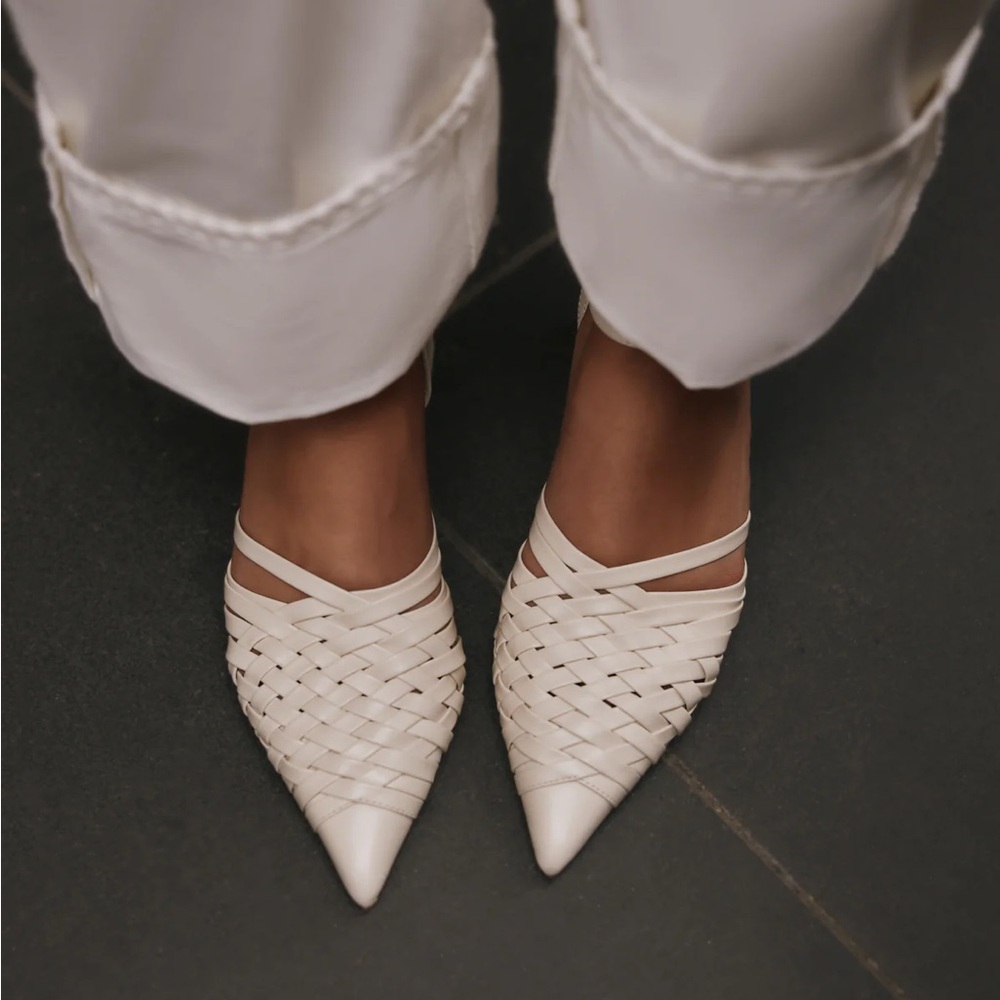 Bared Footwear Hyliota Block Heel Ecru